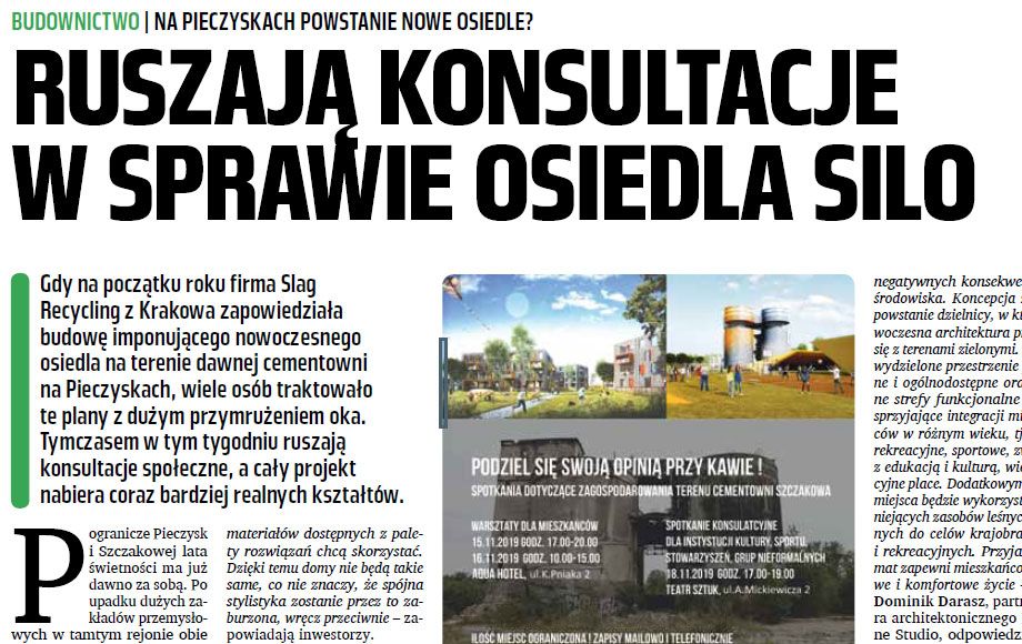 Ruszają konsultacje w sprawie osiedla Silo